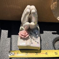Vintage Ceramic Praying Hands Box Of 6