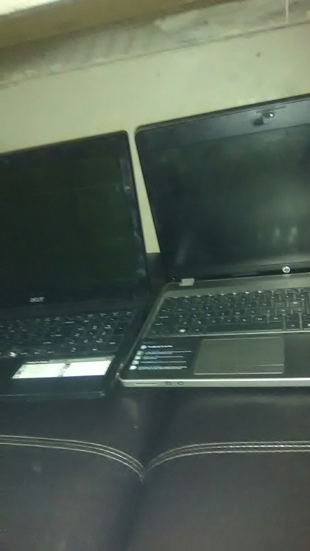 HP and Acer laptop
