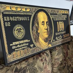 100 Dollar Bill Canvas Print