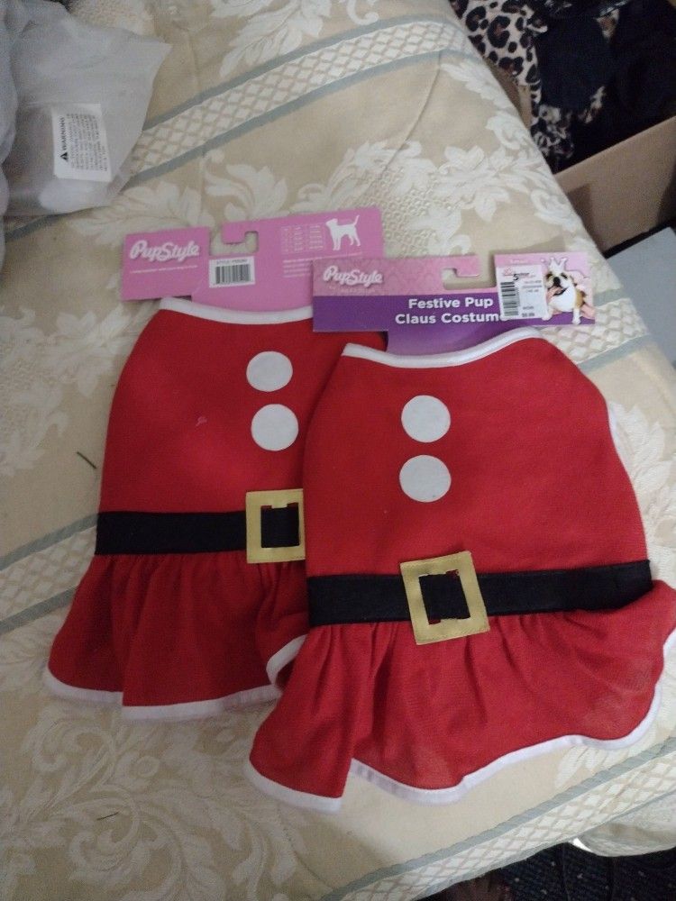 Festive Pup Santa Costume $8.00 Each