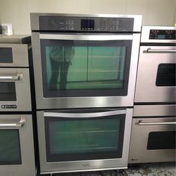 Whirlpool 30” Wide Double Wall Electric Oven Stainless Steel 