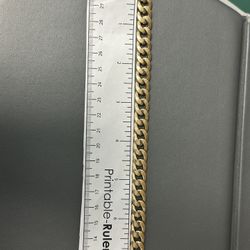 10.8g 18kt Cuban Bracelet 