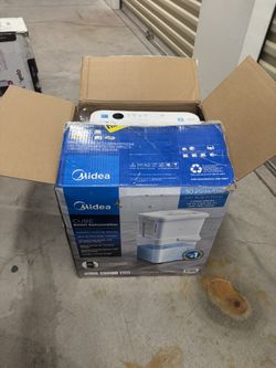 Midea Cube 50 Pint Dehumidifier for Basement, Fits Up to 4,500 Sq. Ft., Dehumidifier with Drain Hose and 4.2 Gal Water Tank, ENERGY STAR Certification