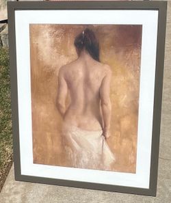 Framed Female Back Art Print