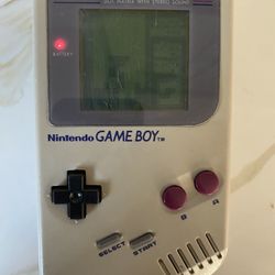 Old Game Boy With Tetris