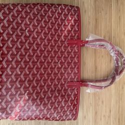Goyard Tote Burgundy Large Bag