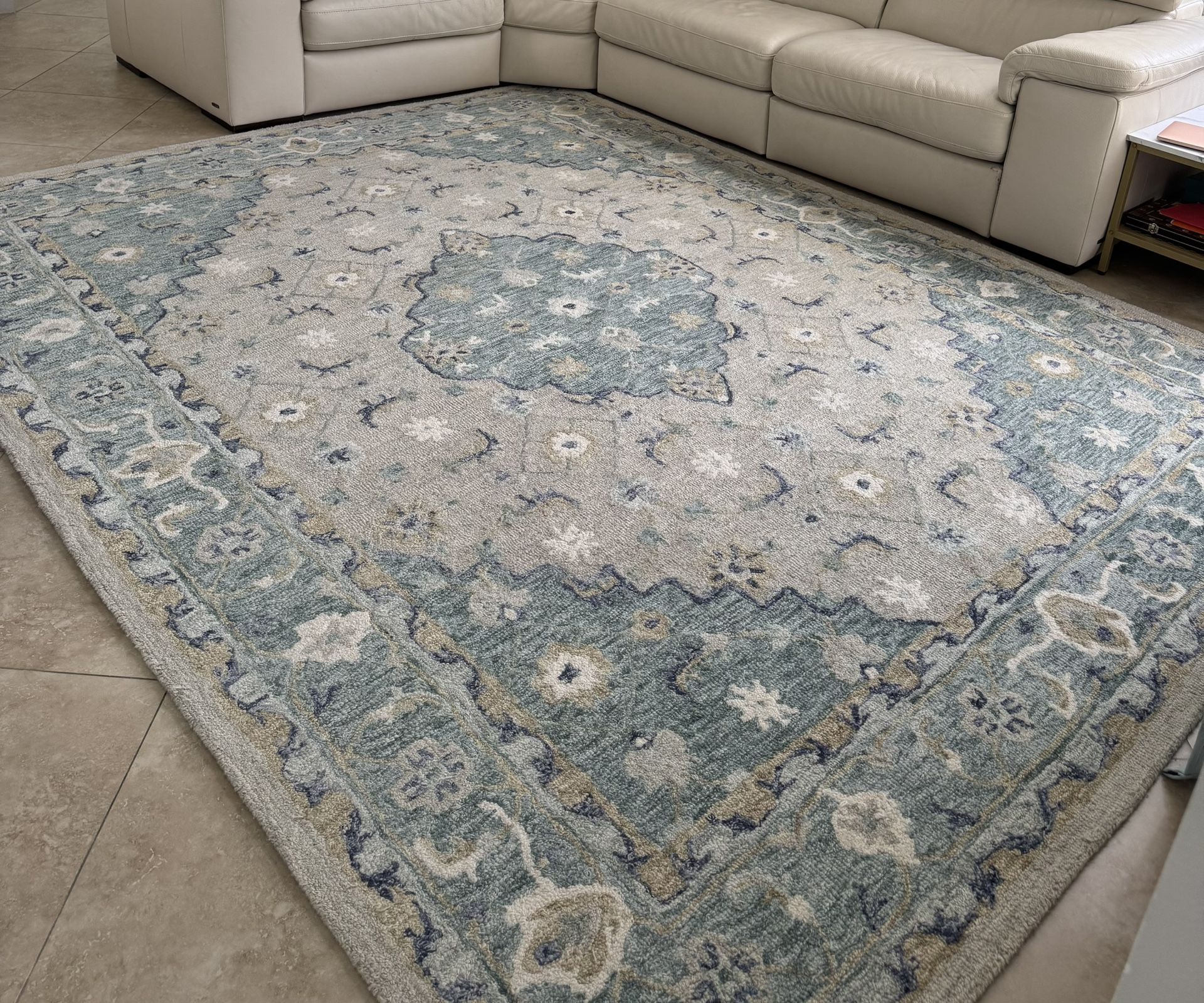 Ryeland Wool Area Rug 8×10 – Hand-Tufted in India (GoodWeave Certified)