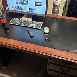 Office Desk And credenza