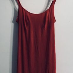 Victoria secret nightgown pull on sleeveless round neck orange. Size 34