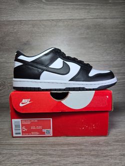 Nike Dunk Low GS Panda CW1590-100 Size 5Y / 6.5 Womens White Black Retro New AUTHENTIC