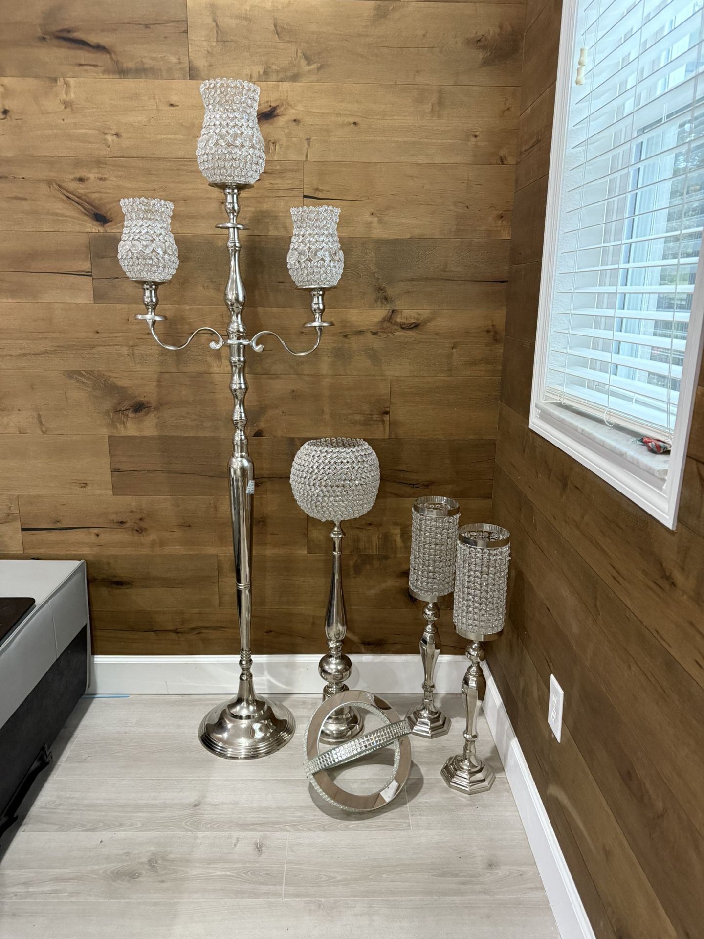 Elegant Rhinestone/Crystal Candle Holders