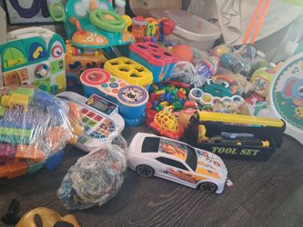 A lot of toddlers toys