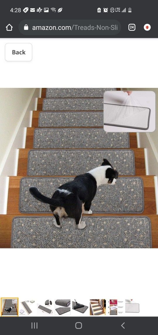 $50 ANTDLE NON SLIP STAIR TREAD SET OF 13