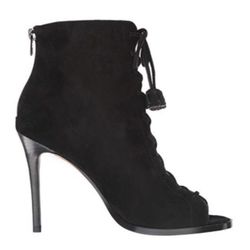 Coach Women’s Lena Lux Suede Black Size 7.5M Q8696