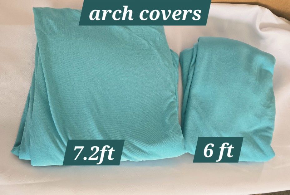 Teal Arch Covers Spandex Tiffany Wedding 2 Pcs 7.2ft 6ft New Party Decorations