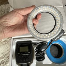 Polaroid Macro 48 LED Ring Light & Flash Camera Attachment 