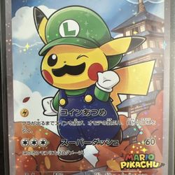 Luigi Pikachu 296/XY-P High Quality Japanese *CUSTOM MADE* *TEXTURED*