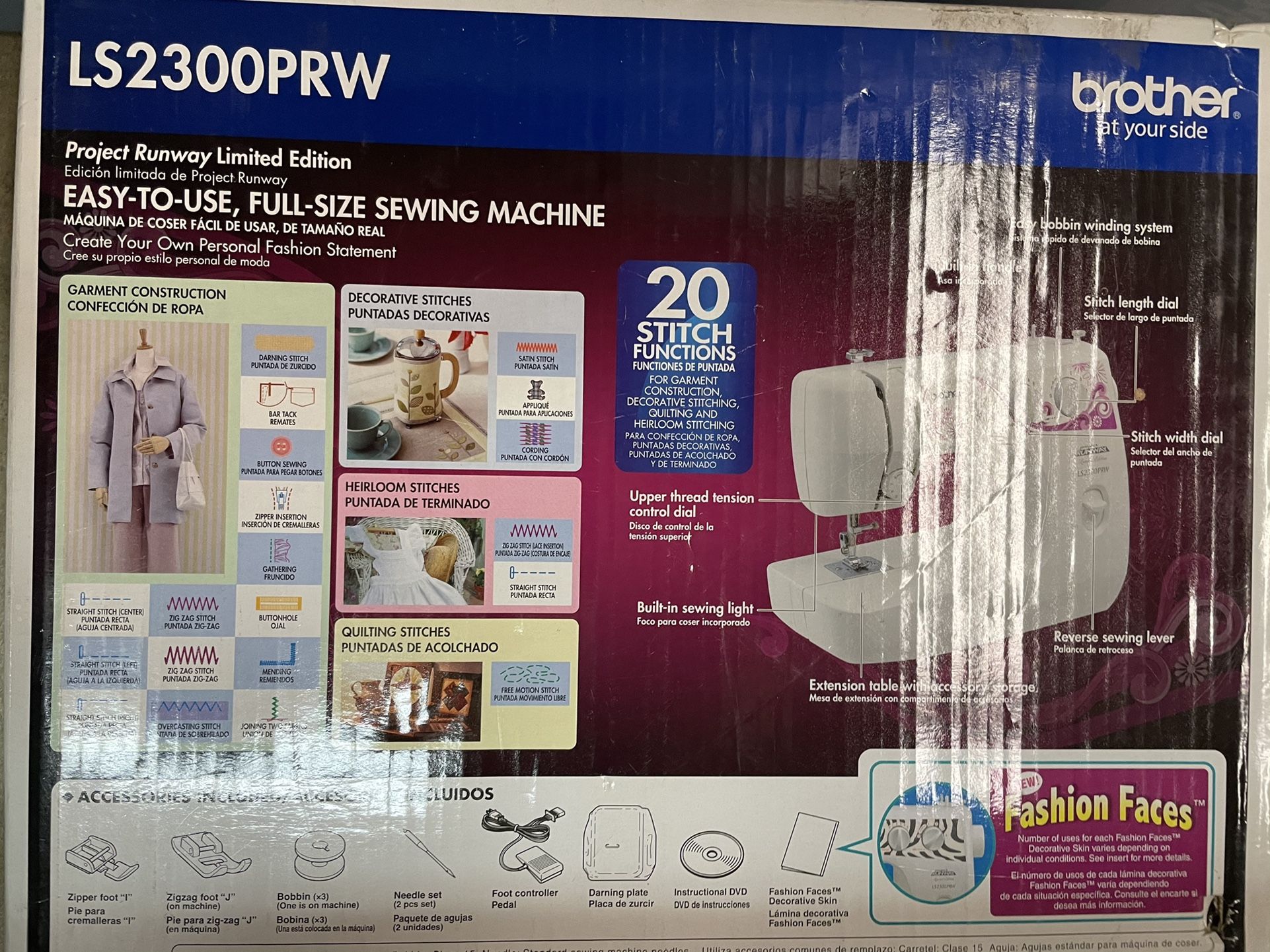 Brother Sewing machine LS2300PRW Project Runway Sewing Machine New In Box
