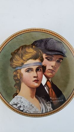 Collectible vintage NORMAN ROCKWELL Plate