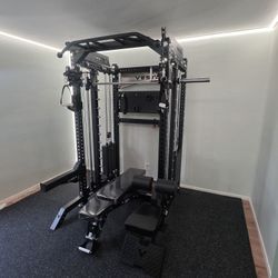NEW Vesta Pro Series 3in1 Squat Rack | Functional Trainer | 45lbs Smith Machine | Pulley System | FREE DELIVERY🚚  Plus TAX 💲