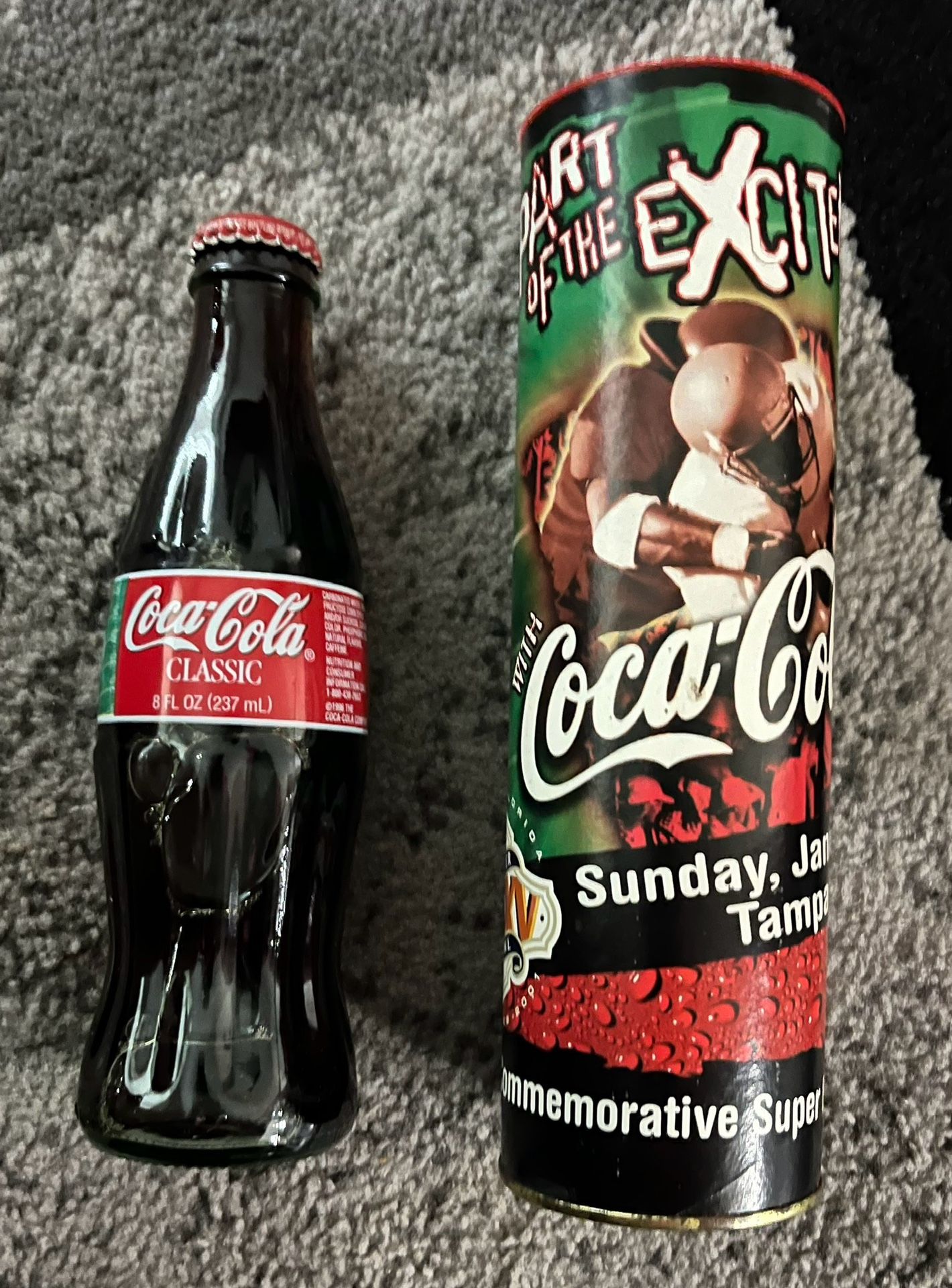 Coca Cola Antique Unopened Super Bowl Sunday January 28 2001 XXXV Bottle And Container