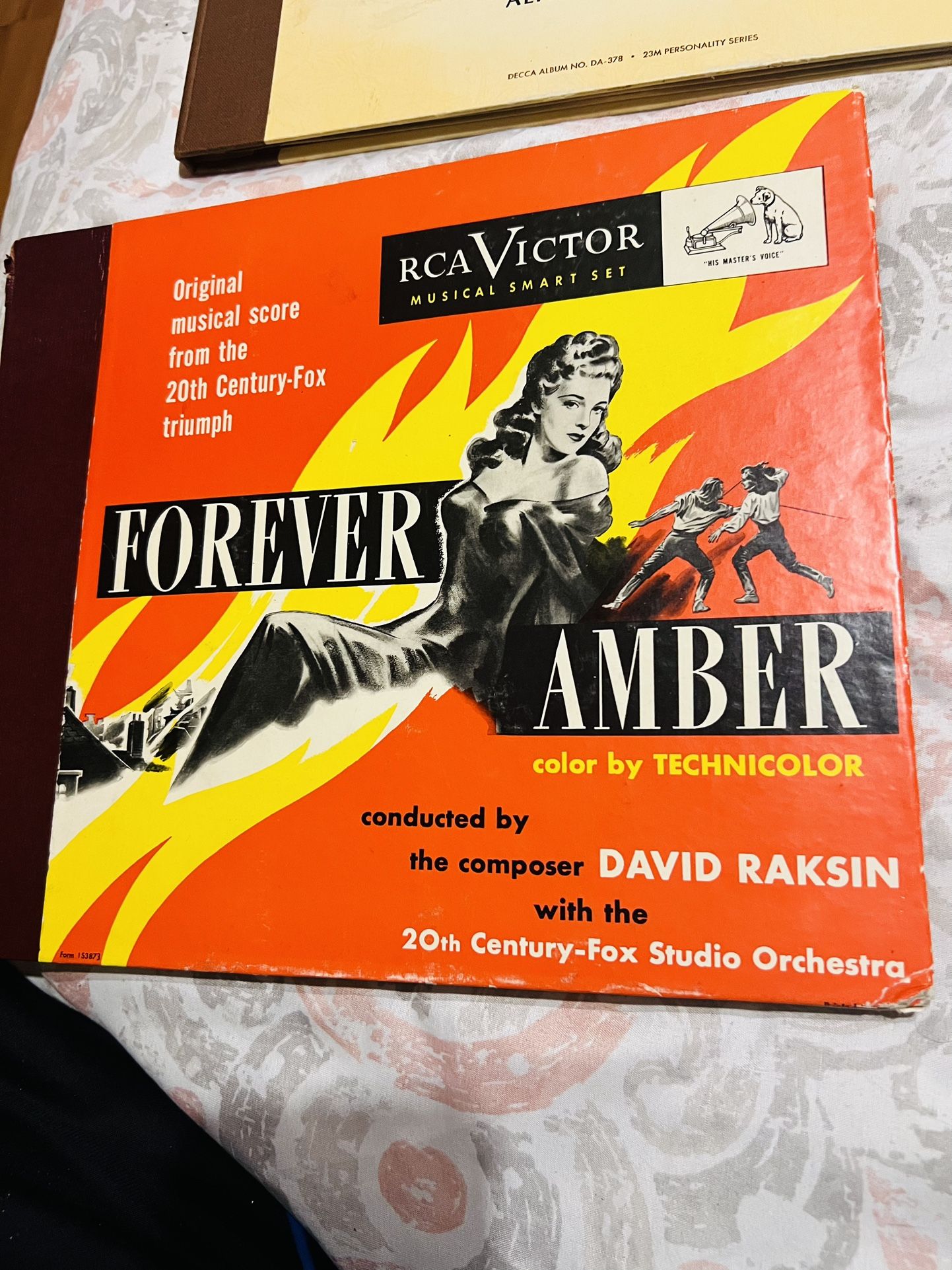 the vintage soundtrack album for the 1947 film Forever Amber
