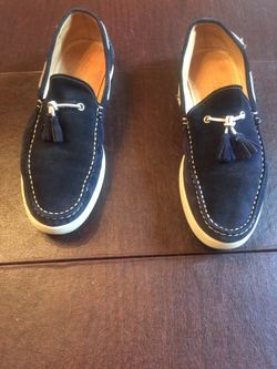 Men suede boat shoes.....size 10.5.....Bloomingdales