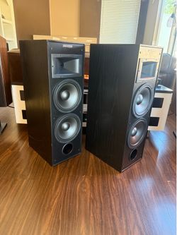 Klipsch KG5.5 Home Theater Tower Speakers in Black Ash
