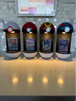 Pokemon 3D Printed Poké Ball Tin Lights Set of 3