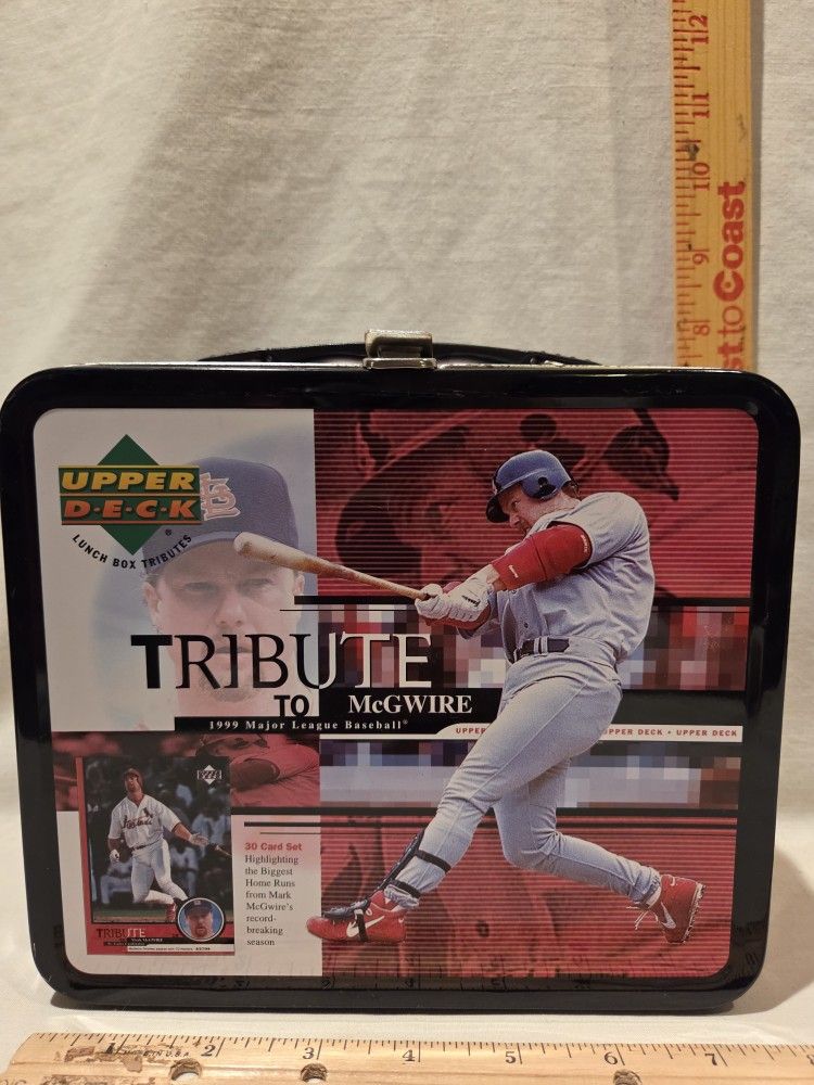VTG 1999 Upper Deck Tribute To McGuire-Mark McGuire, 30-trading Cards Lunch Box Set
