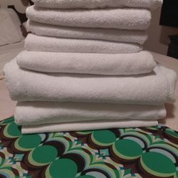 Oversized White Towels