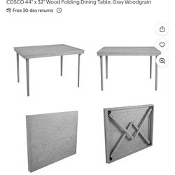 Solid Wood Folding Dining Table