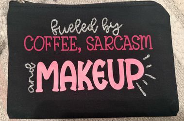 Canvas makeup/holiday bags