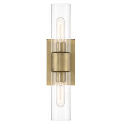 DESIGNERS FOUNTAIN Anton 17.5 in 2-Light Wall Sconce Old Satin Brass, D286M-2WS-OSB  Transitional   Perfect for walls surrounding artwork or mirrors, 
