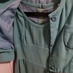 Vintage 2-Piece Dress & Jacket Set – Mint Green (50s/60s Style)