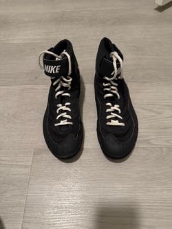 Nike Black and White boxing shoes