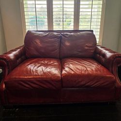 Leather Loveseat