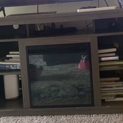TV Stand With Fire Place 