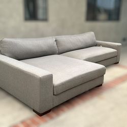 Gray 2 Piece Sectional Couch 