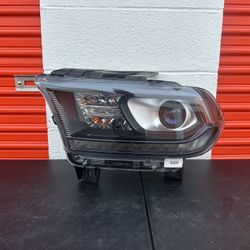 2016-2020 DODGE DURANGO LEFT DRIVER HEADLIGHT DRL HALOGEN BLACK OEM 