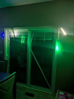 Green LED Light Bars Set