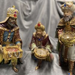 Beautiful Three Kings Statues/Candle holders