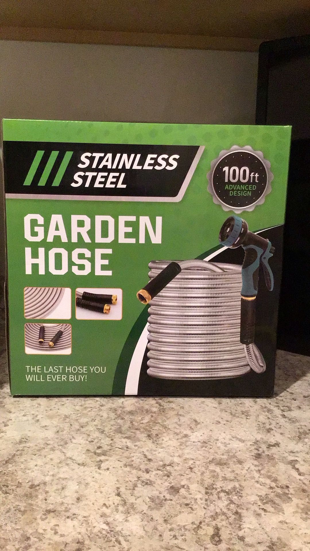 New Stainless Steel 100ft Hose