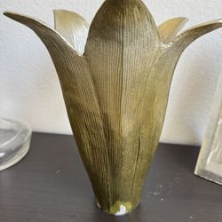 Michael Aram Green Enameled Easter Lily Vase
