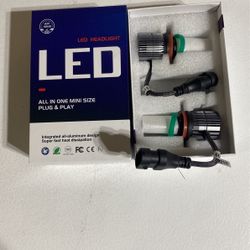 H11 LED Headlights Hi/Low Beam Bulb 5500 LUMEN Super Bright White Replace Halogen