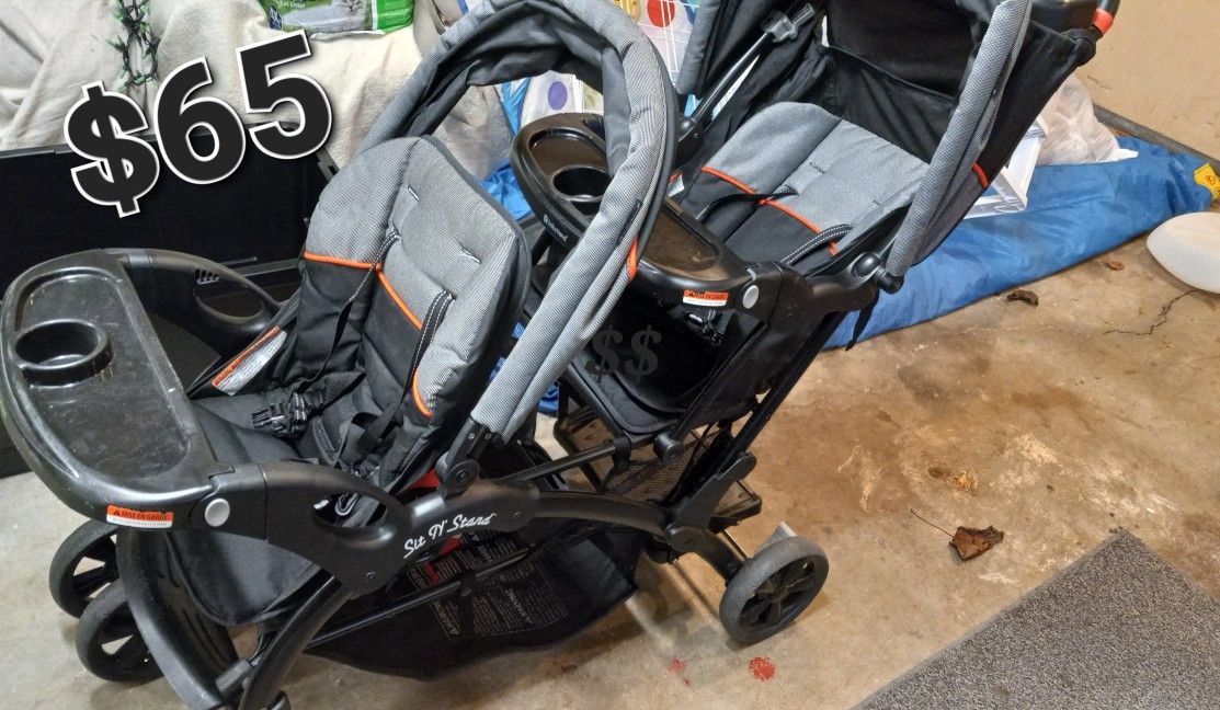 Sit And Stand Double Stroller 