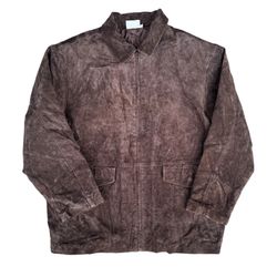 Made Exclusive for HBO Suede Leather Jacket Mens Size XL 