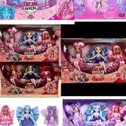 Brandnew Dream Seeker Magical Fairy Fashion Doll 3 Pack, Candice, Lolli-Ana and Coco, Girls 5+