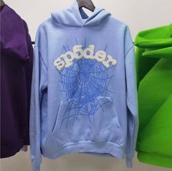 Baby blue sp5der hoodie