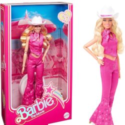 Barbie: The Movie Collectible Doll Margot Robbie as in Pink Western Outfit